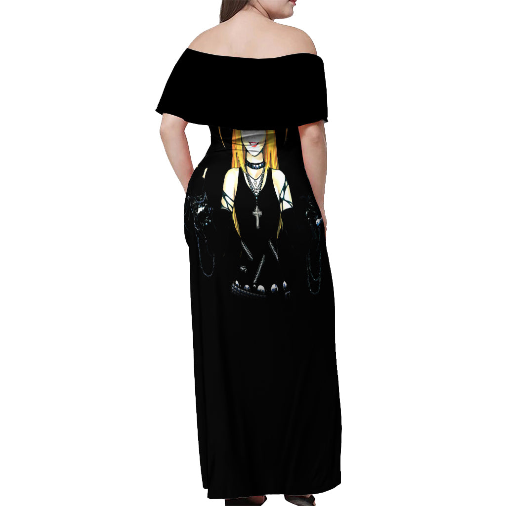 Misa Amane Off Shoulder Maxi Dress