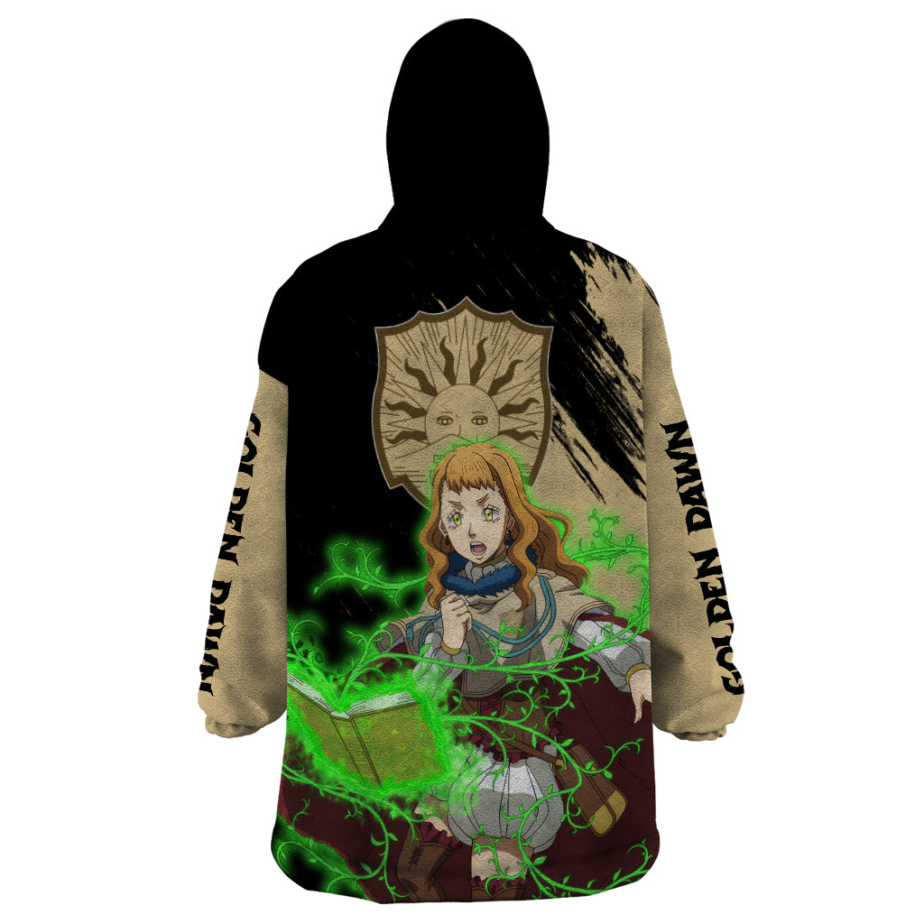 Mimosa Vermillion Wearable Blanket Hoodie Golden Dawn
