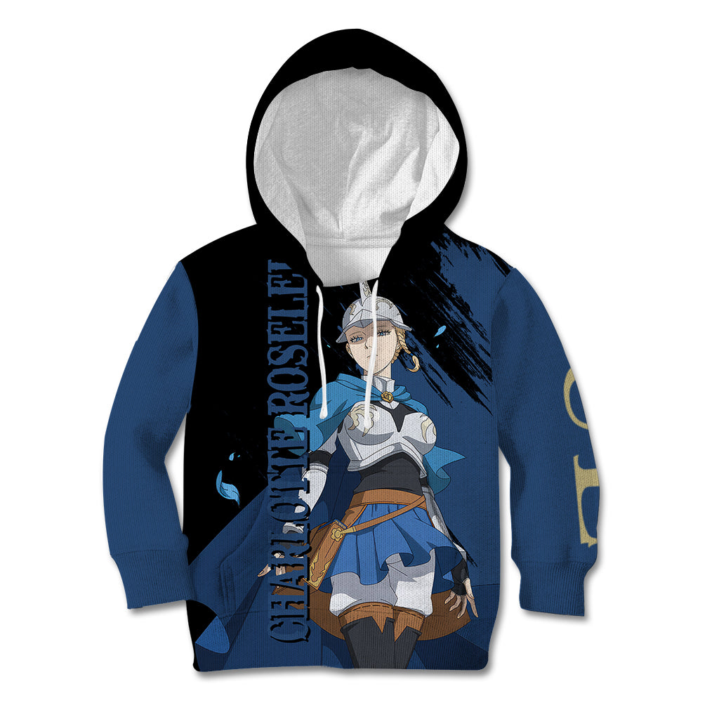 Blue Rose Charlotte Roselei Kid Hoodie Black Clover