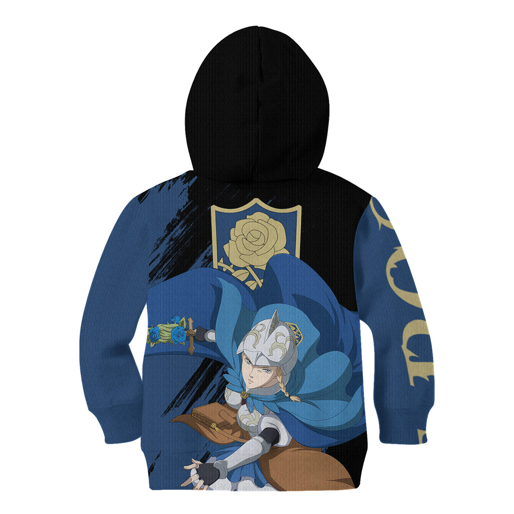 Blue Rose Charlotte Roselei Kid Hoodie Black Clover