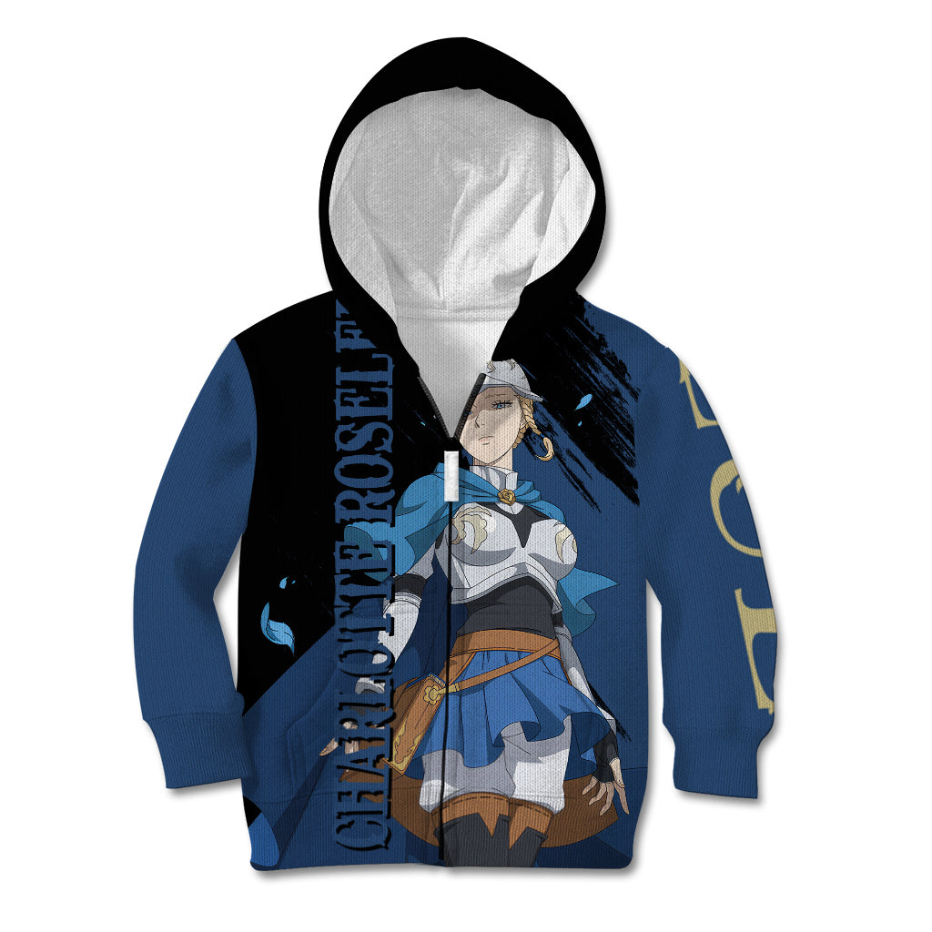 Blue Rose Charlotte Roselei Kid Hoodie Black Clover