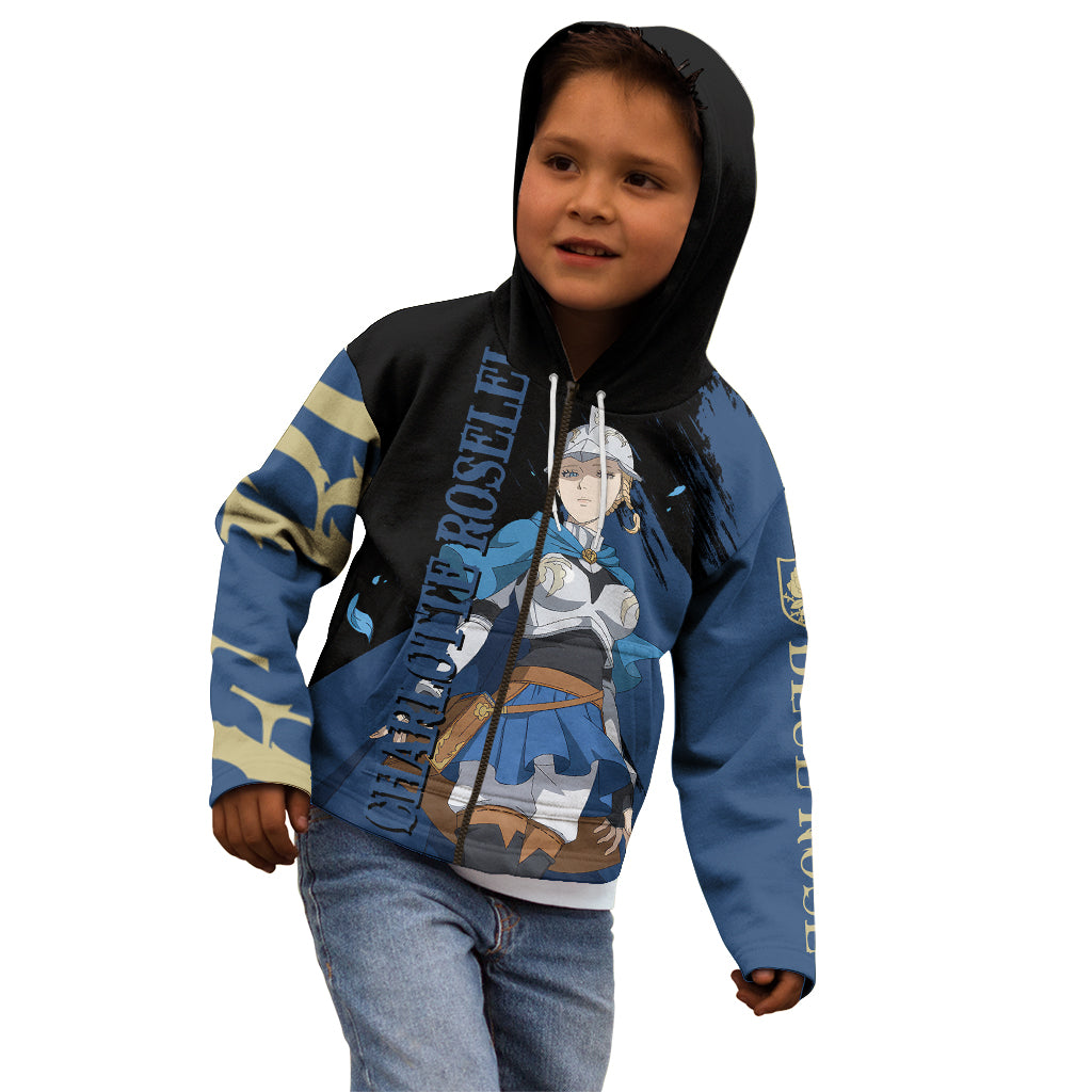 Blue Rose Charlotte Roselei Kid Hoodie Black Clover