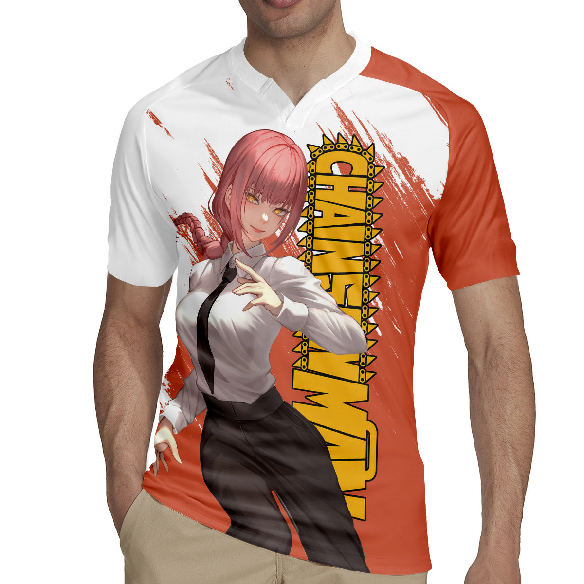 Makima Rugby Jersey Chainsaw Man