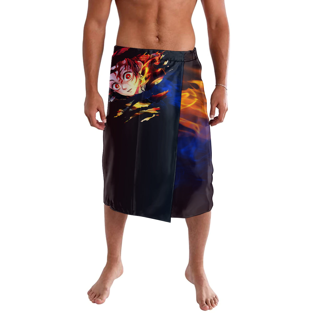 Tanjiro Water and Sun Breathing Demon Slayer Lavalava Anime Style