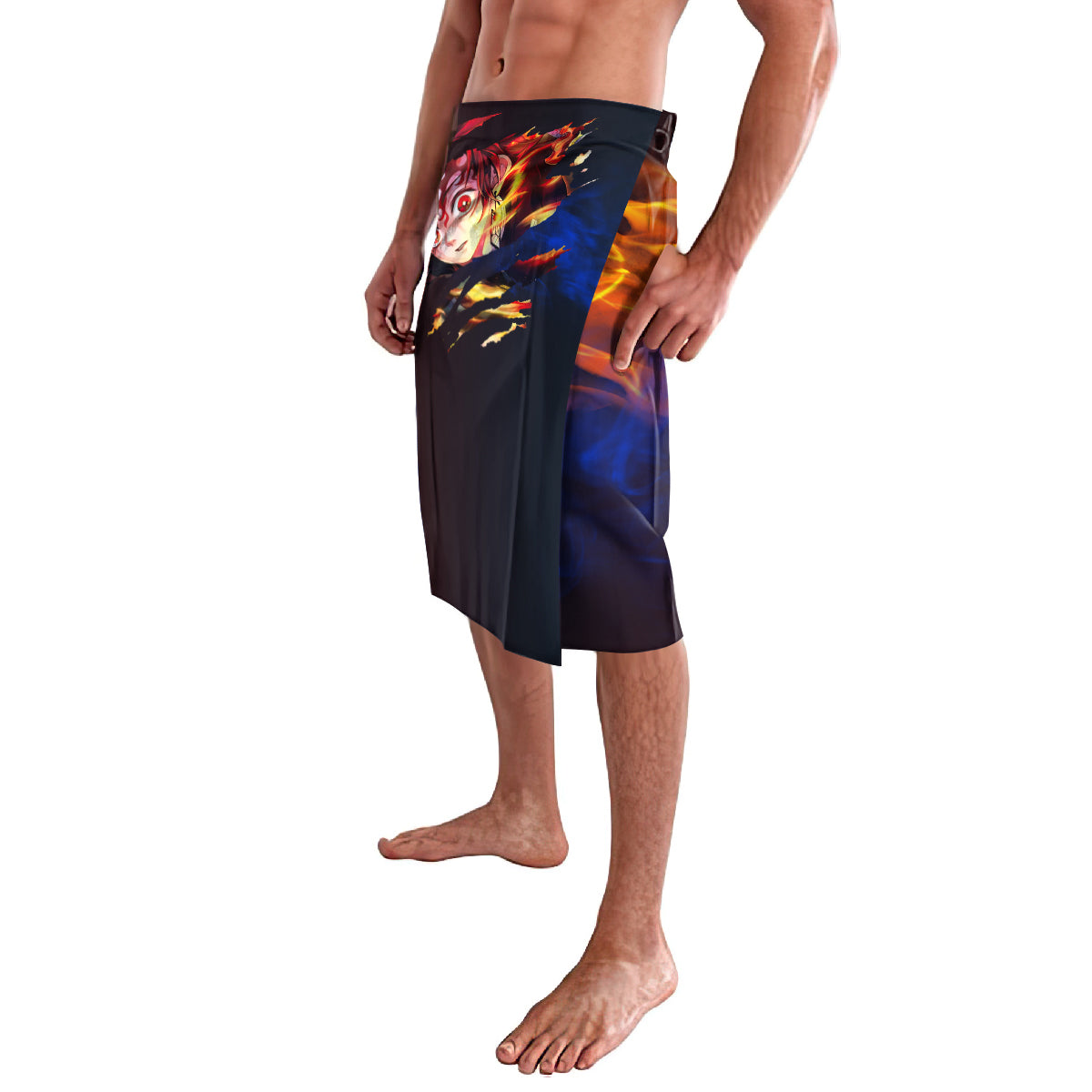 Tanjiro Water and Sun Breathing Demon Slayer Lavalava Anime Style