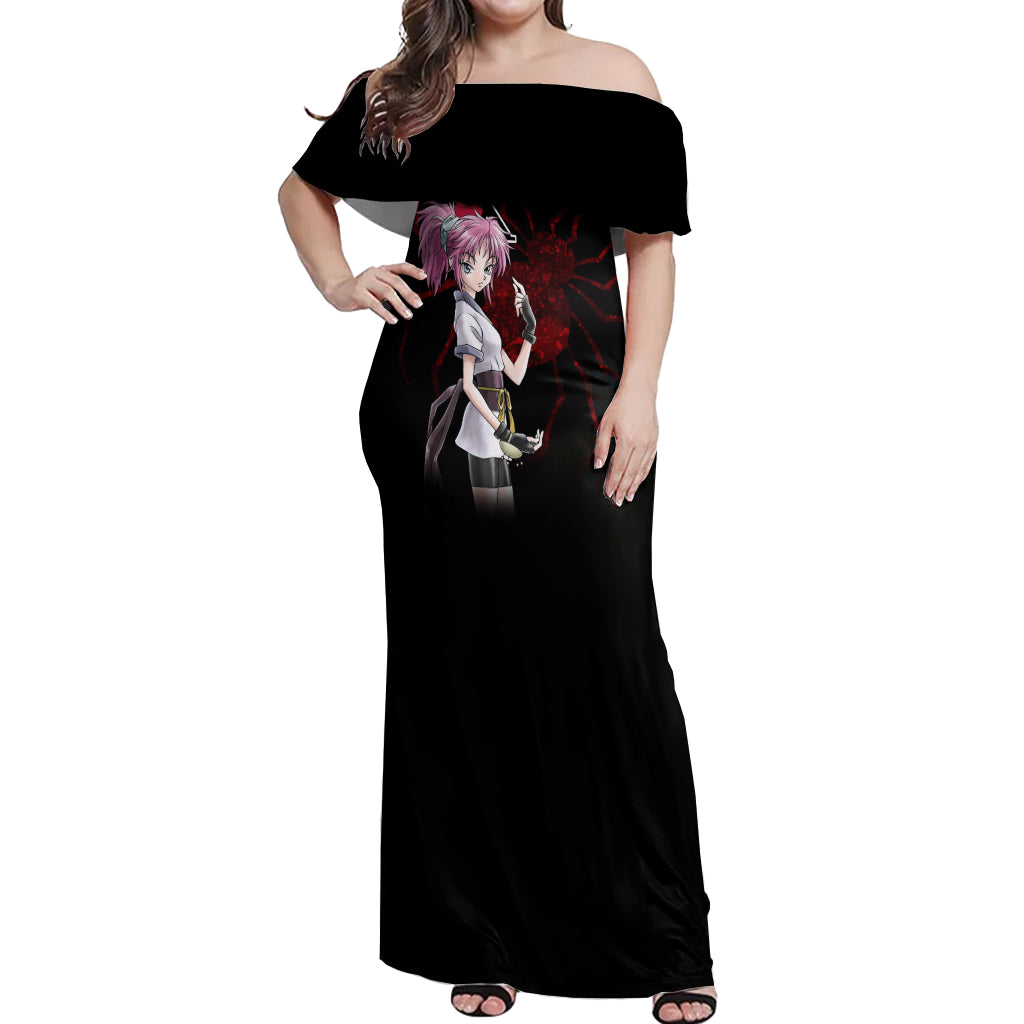 Machi Komacine Phantom Troupe Hunter X Hunter Off Shoulder Maxi Dress Anime Style