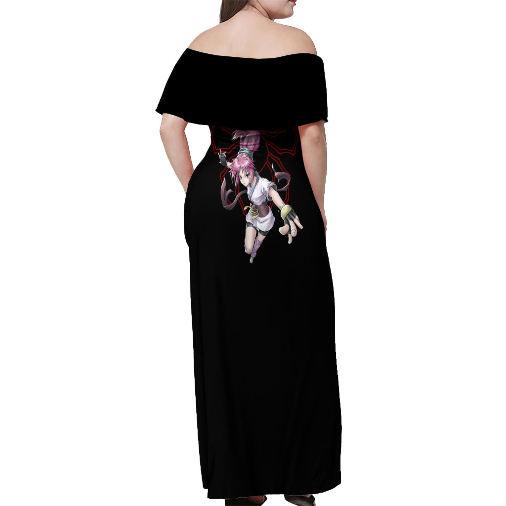 Machi Komacine Phantom Troupe Hunter X Hunter Off Shoulder Maxi Dress Anime Style