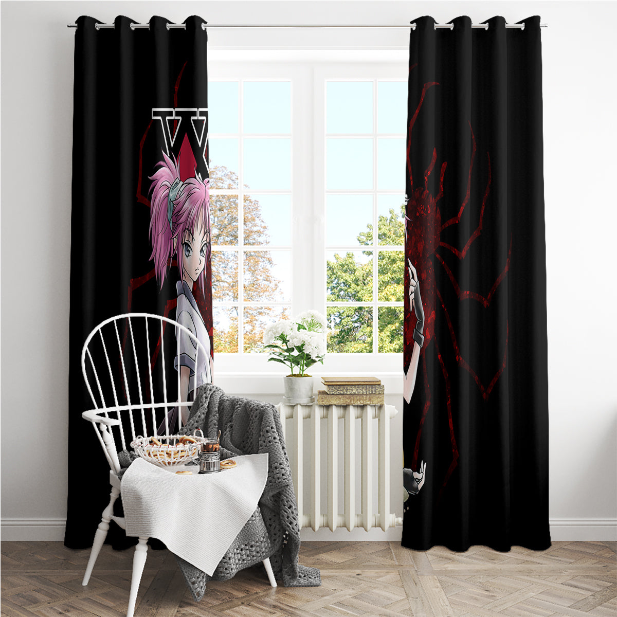 Machi Komacine Phantom Troupe Hunter X Hunter Window Curtain Anime Style