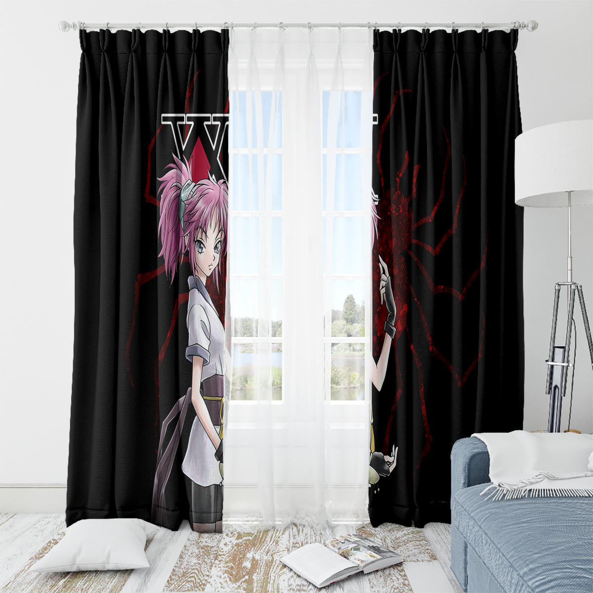 Machi Komacine Phantom Troupe Hunter X Hunter Window Curtain Anime Style