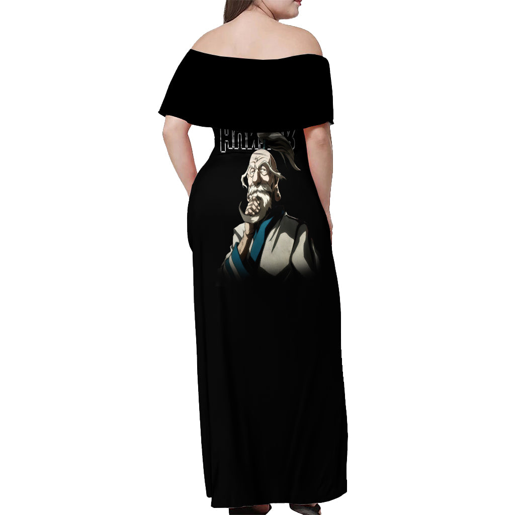 Netero Isaac - Hunter X Hunter Off Shoulder Maxi Dress Anime Style