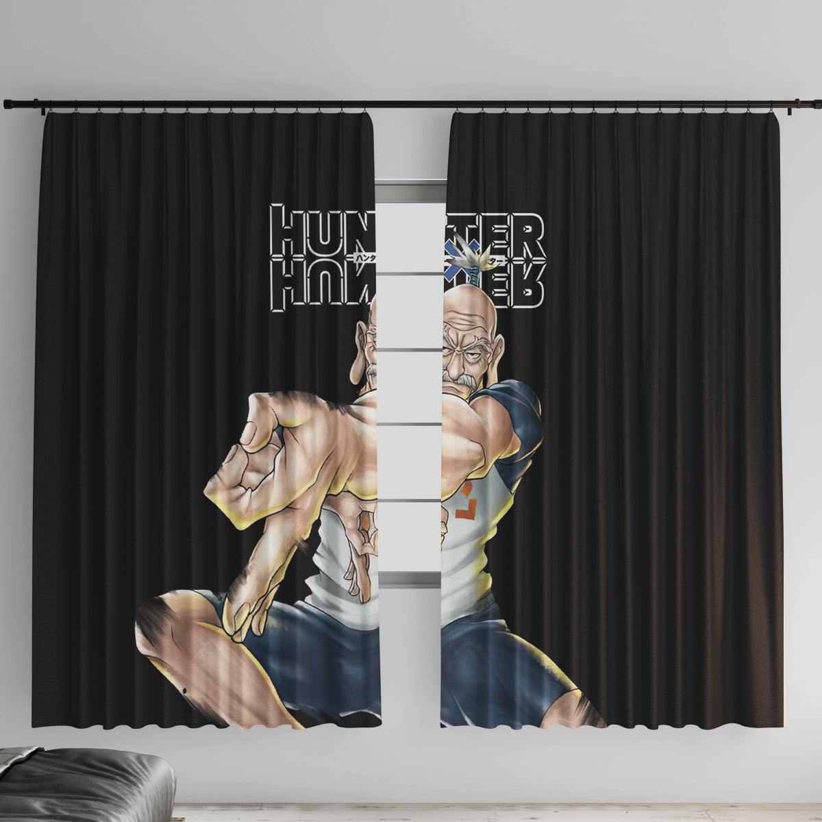 Netero Isaac - Hunter X Hunter Window Curtain Anime Style