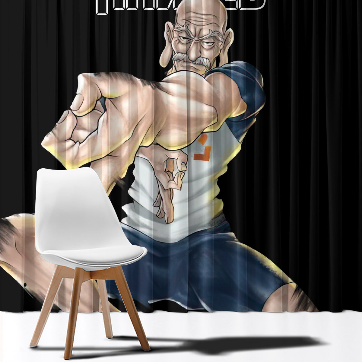 Netero Isaac - Hunter X Hunter Window Curtain Anime Style