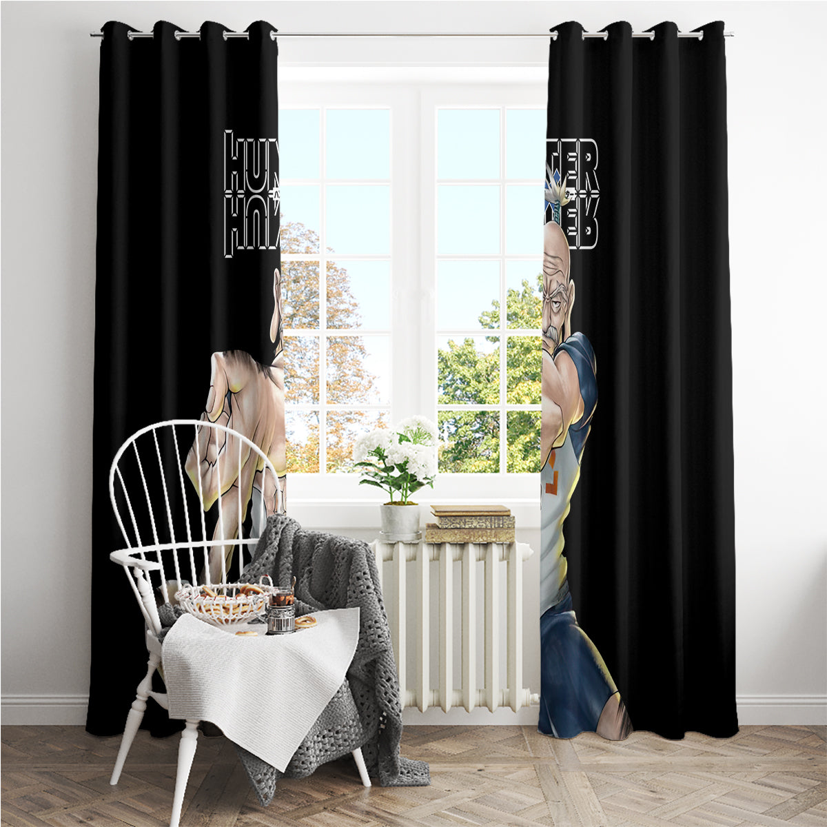 Netero Isaac - Hunter X Hunter Window Curtain Anime Style