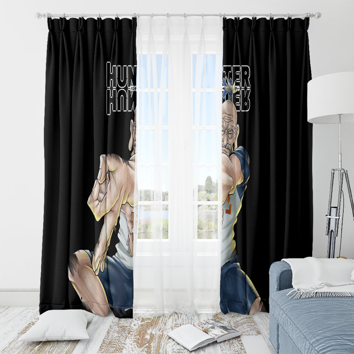 Netero Isaac - Hunter X Hunter Window Curtain Anime Style