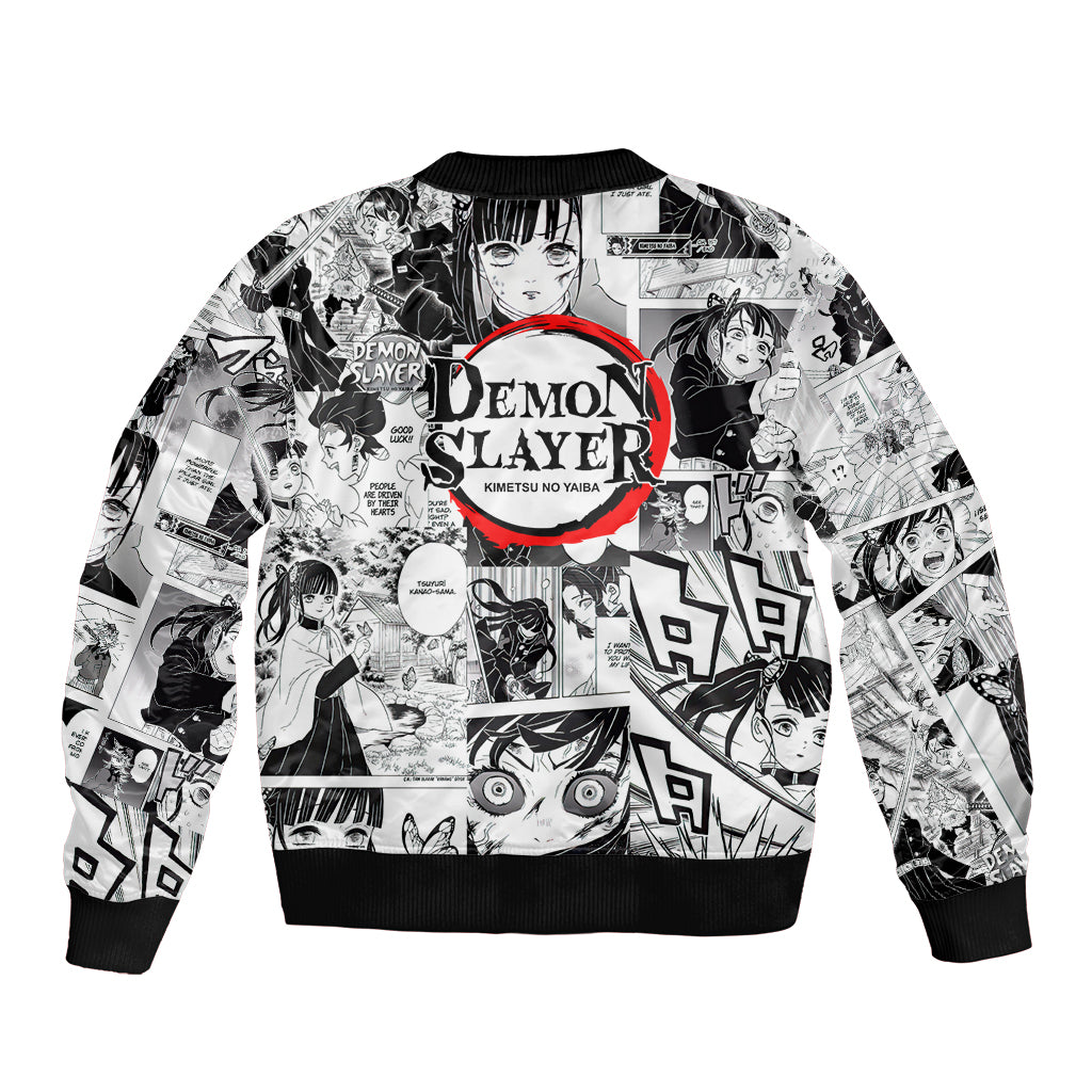 Kanao Tsuyuri Demon Slayer Bomber Jacket Anime Mix Manga Style