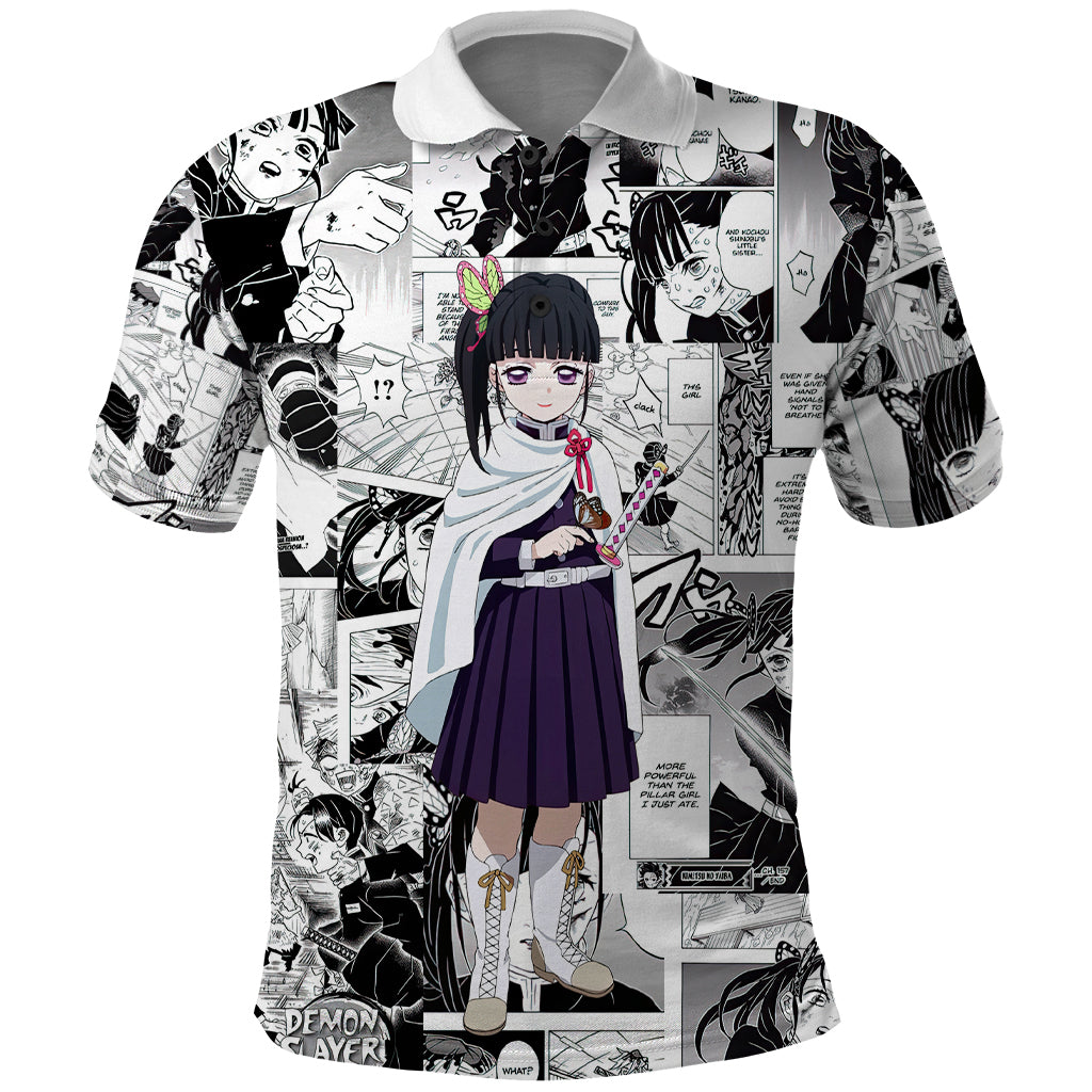 Kanao Tsuyuri Demon Slayer Polo Shirt Anime Mix Manga Style