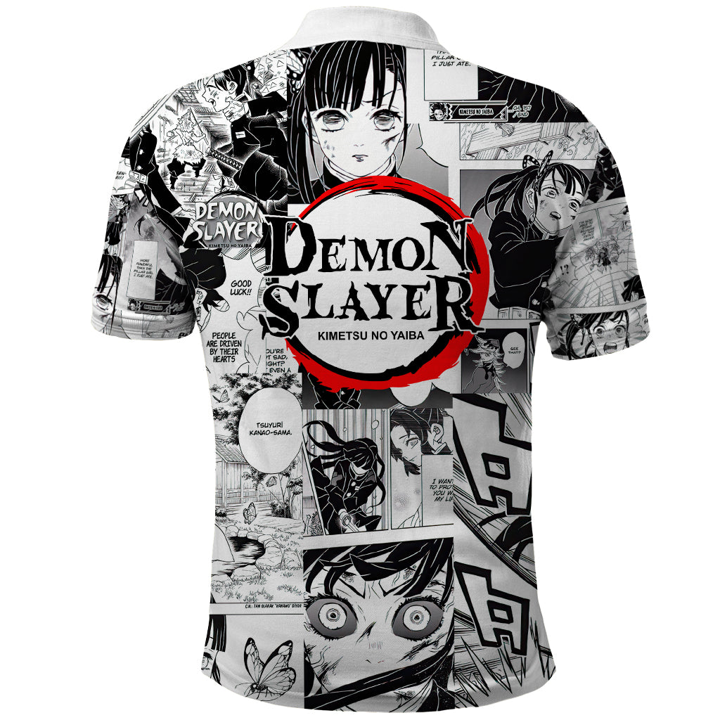 Kanao Tsuyuri Demon Slayer Polo Shirt Anime Mix Manga Style
