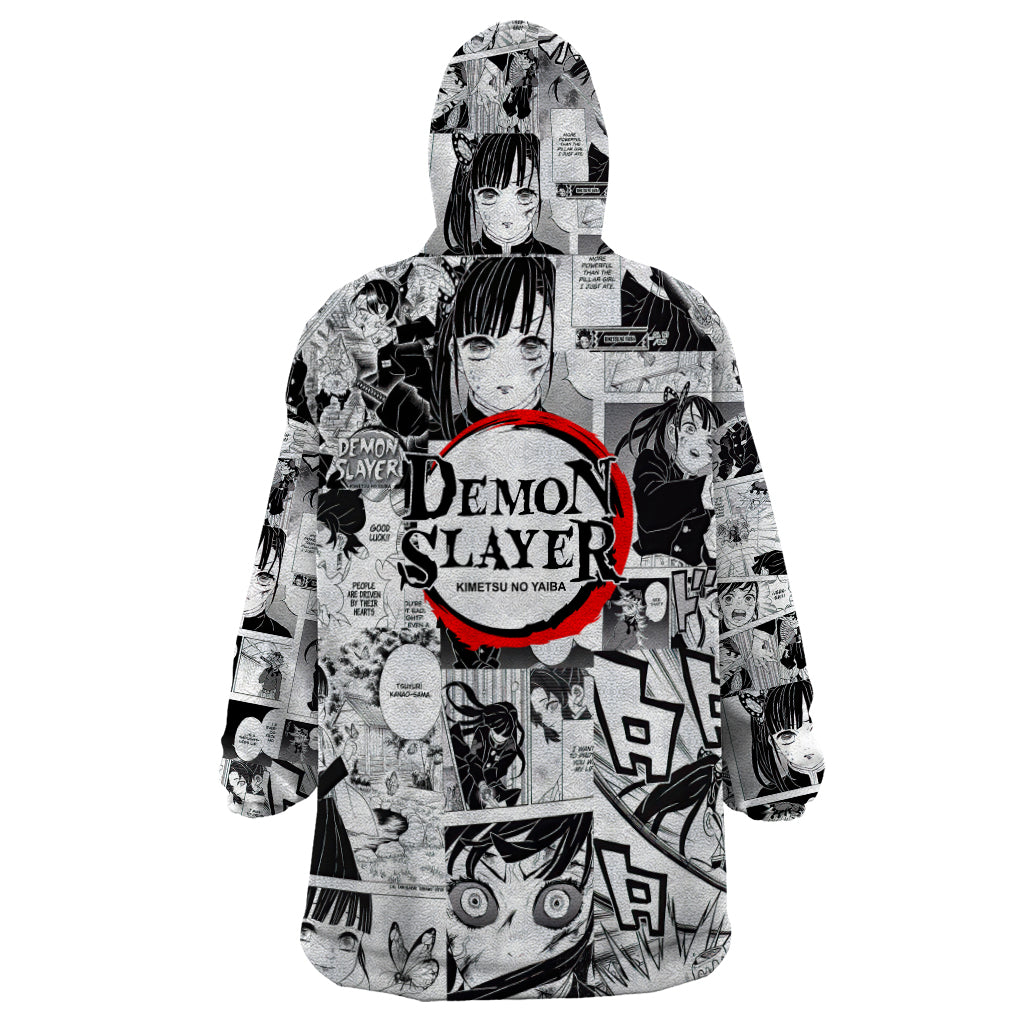 Kanao Tsuyuri Demon Slayer Wearable Blanket Hoodie Anime Mix Manga Style