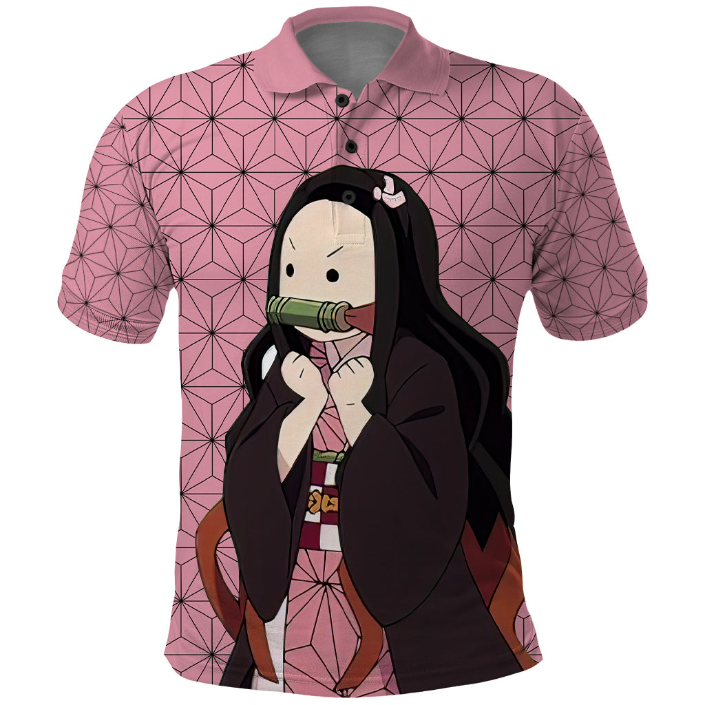 Kimetsu Nezuko Demon Slayer Polo Shirt Anime Funny Style