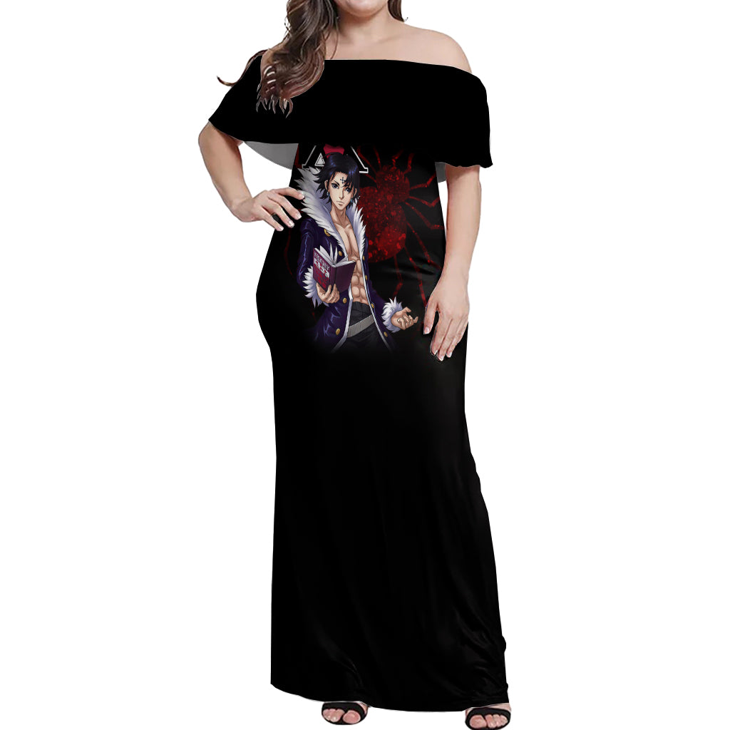 Chrollo Lucilfer Phantom Troupe Off Shoulder Maxi Dress Hunter X Hunter - Anime Style