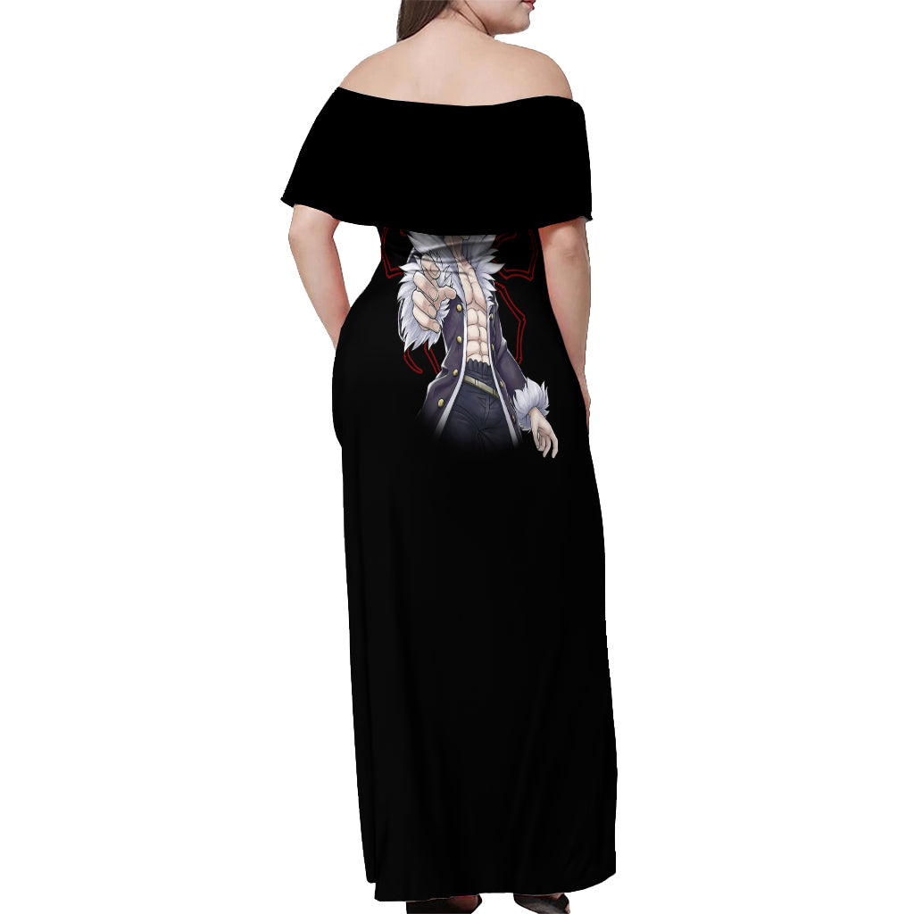 Chrollo Lucilfer Phantom Troupe Off Shoulder Maxi Dress Hunter X Hunter - Anime Style