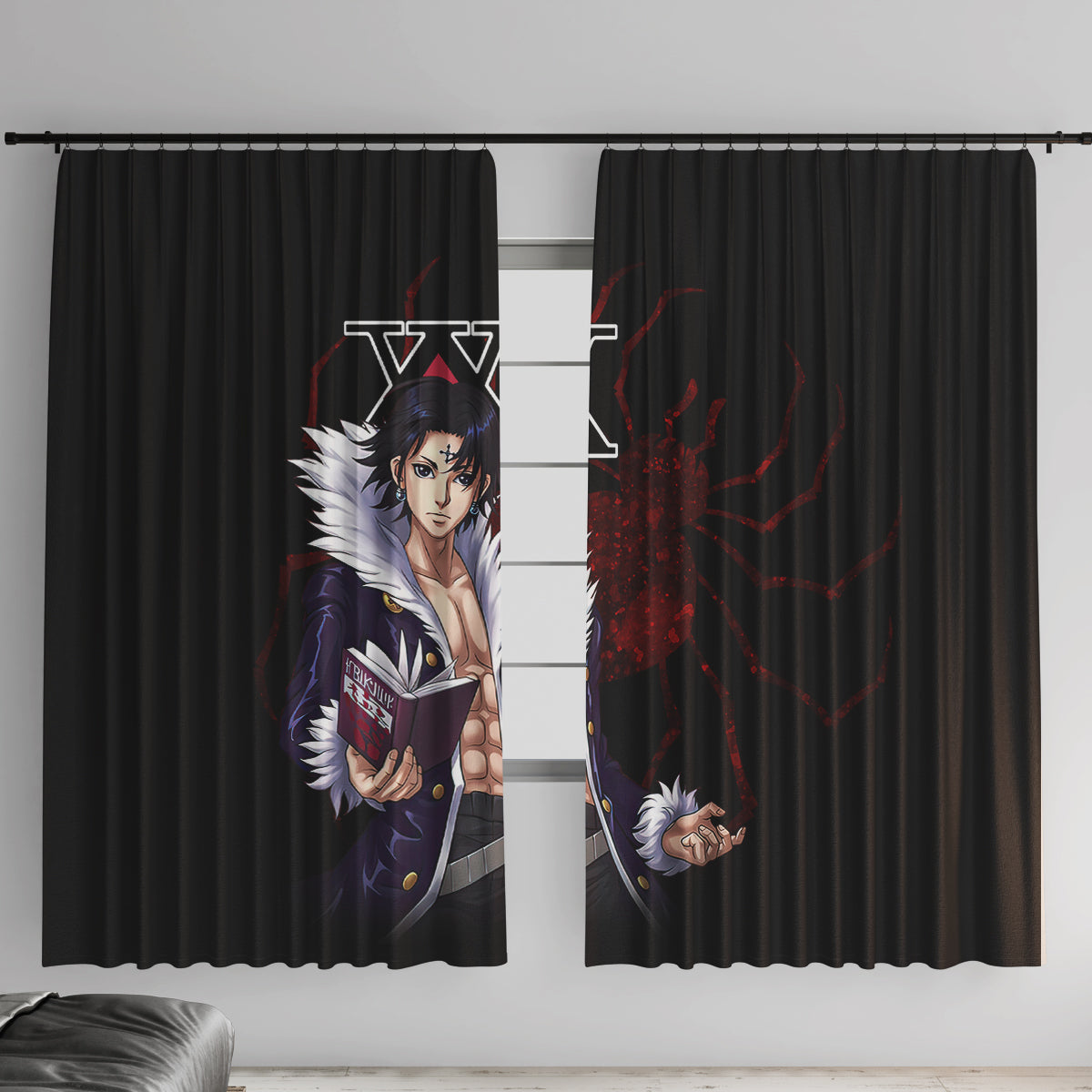 Chrollo Lucilfer Phantom Troupe Window Curtain Hunter X Hunter - Anime Style
