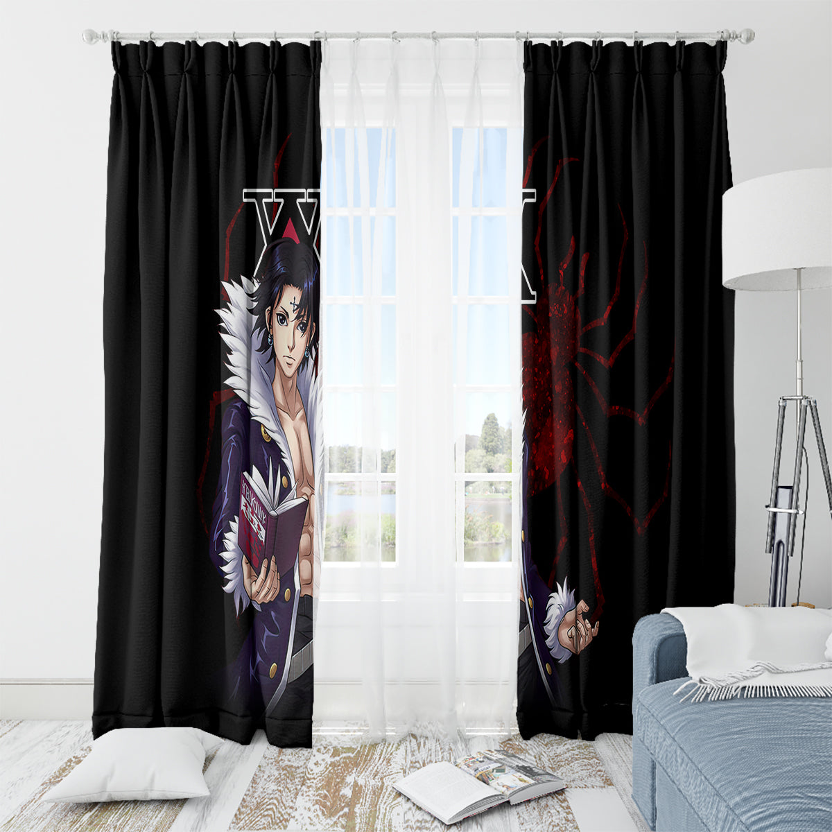 Chrollo Lucilfer Phantom Troupe Window Curtain Hunter X Hunter - Anime Style