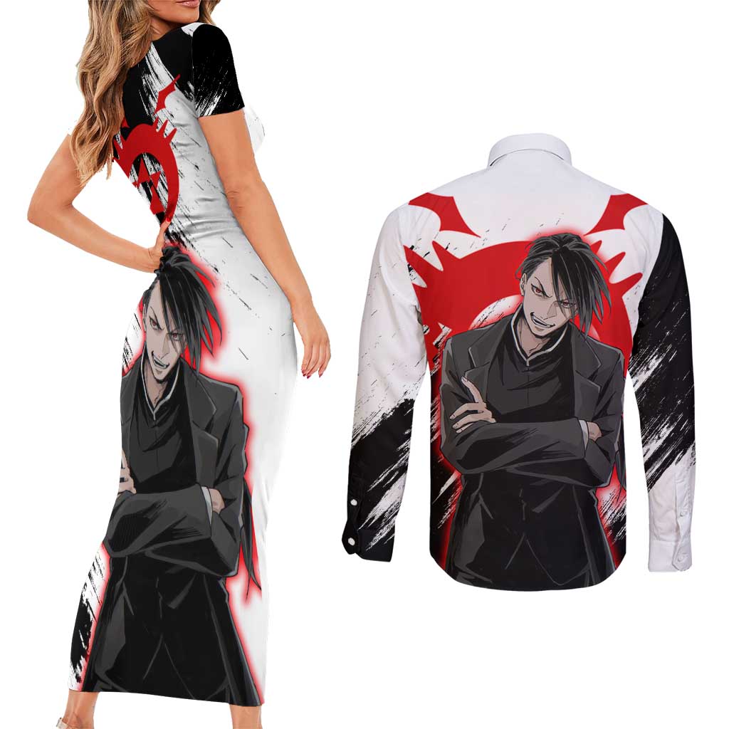 Yao Ling - Fullmetal Alchemist Couples Matching Short Sleeve Bodycon Dress and Long Sleeve Button Shirt Anime Style