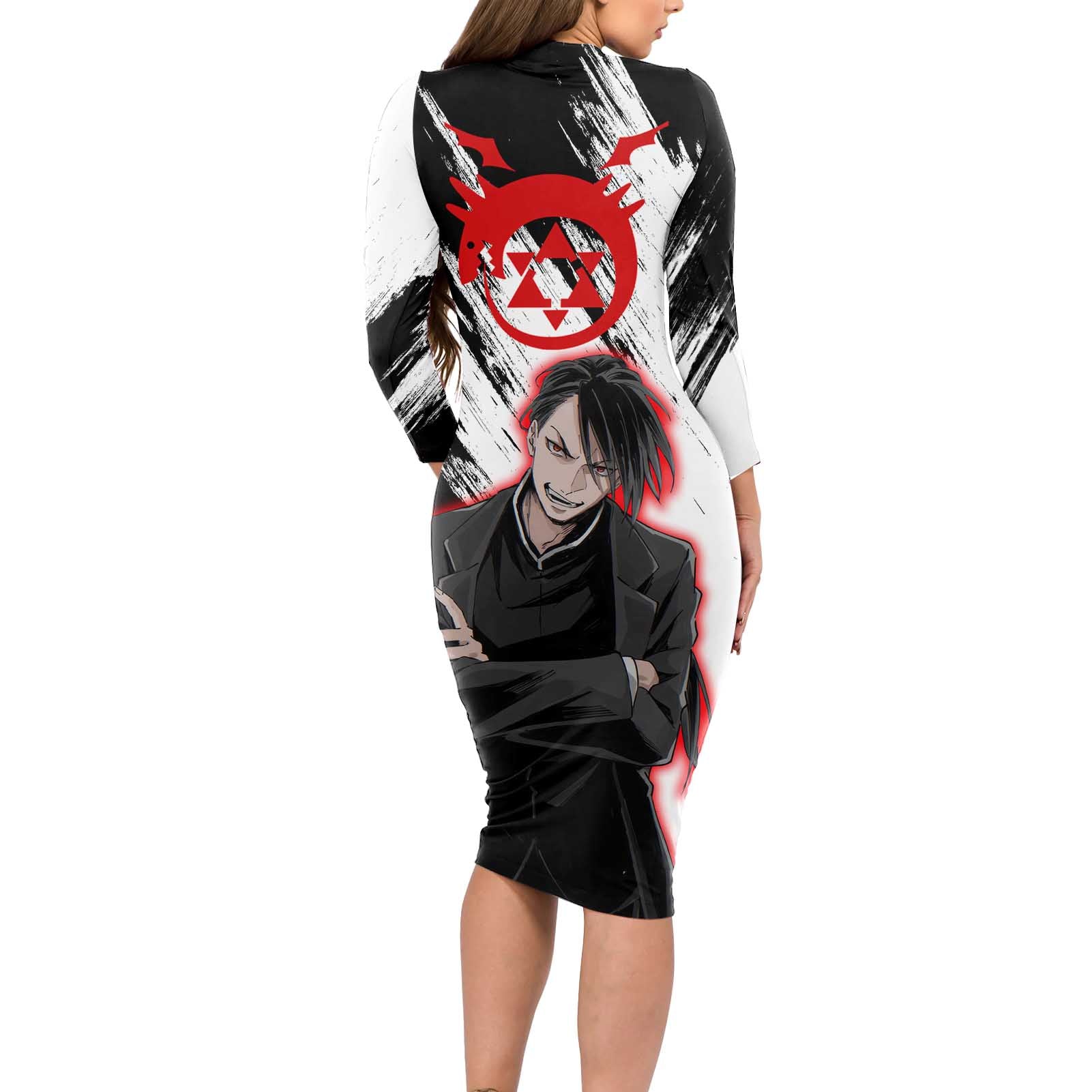 Yao Ling - Fullmetal Alchemist Long Sleeve Bodycon Dress Anime Style