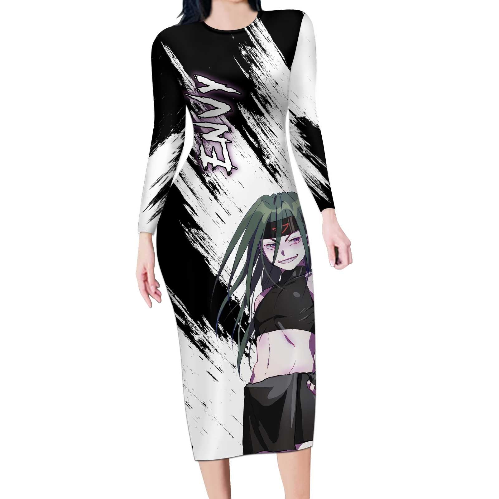 Envy - Fullmetal Alchemist Long Sleeve Bodycon Dress Anime Style
