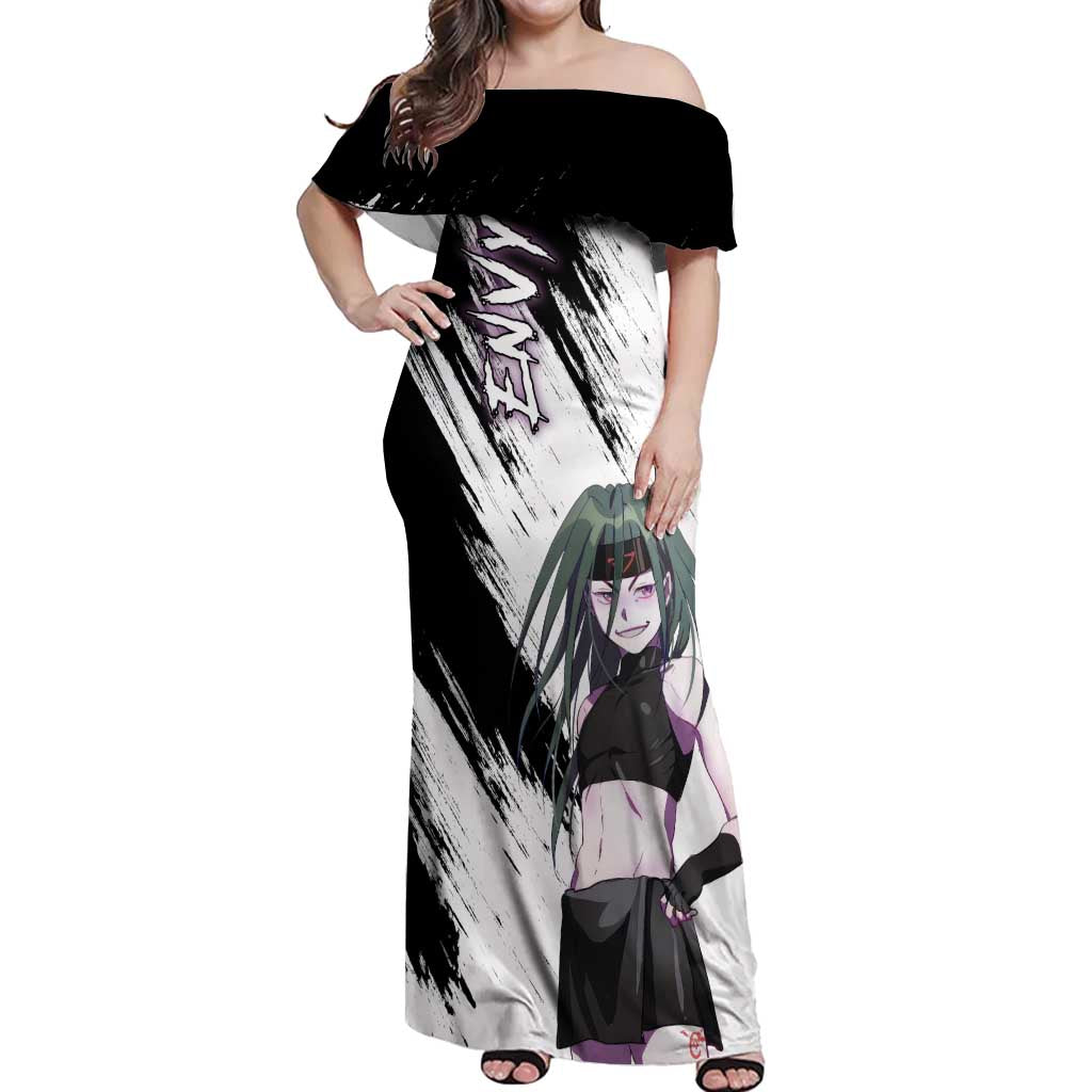 Envy - Fullmetal Alchemist Off Shoulder Maxi Dress Anime Style