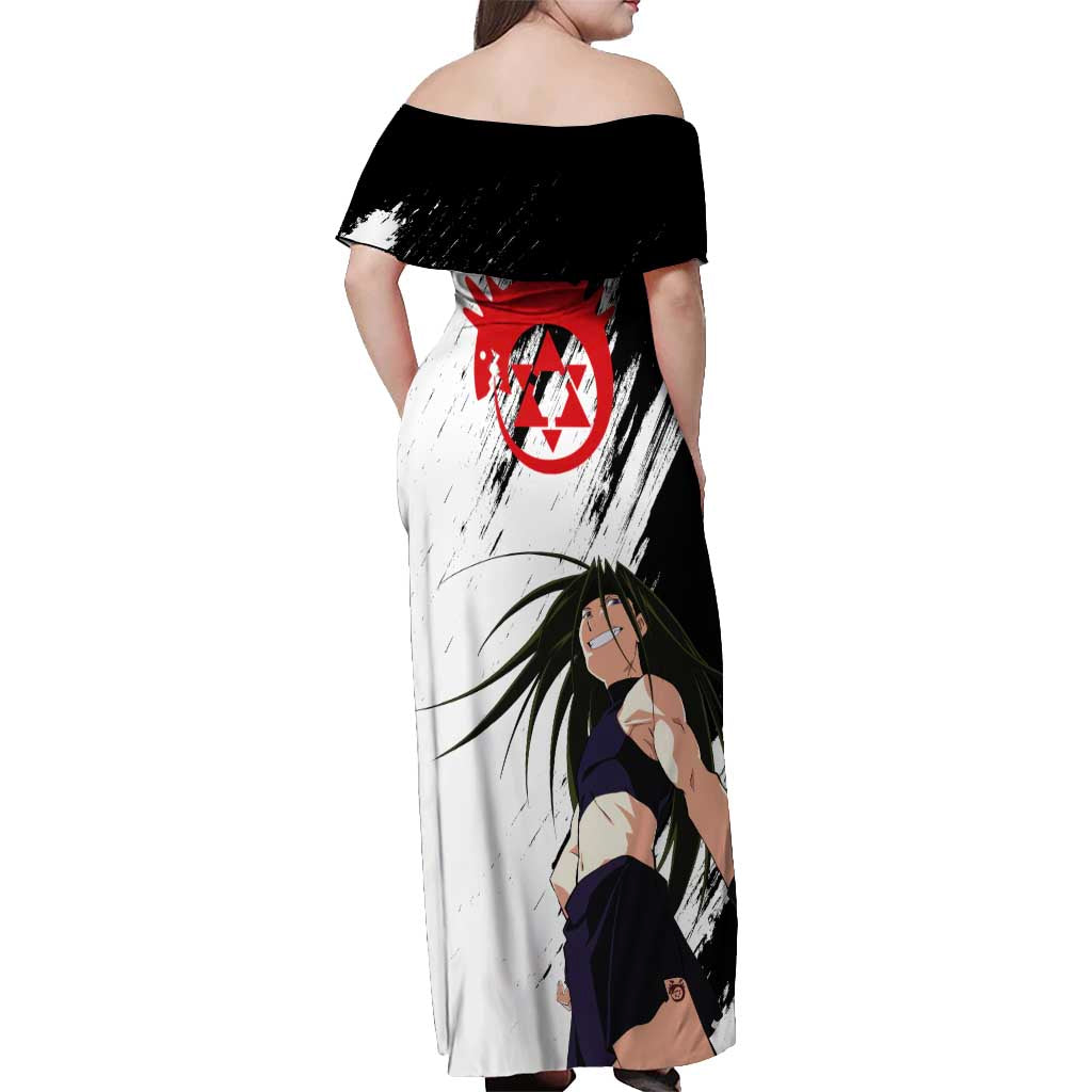 Envy - Fullmetal Alchemist Off Shoulder Maxi Dress Anime Style