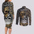 skull-pattern-couples-matching-long-sleeve-bodycon-dress-and-long-sleeve-button-shirts-love-and-death