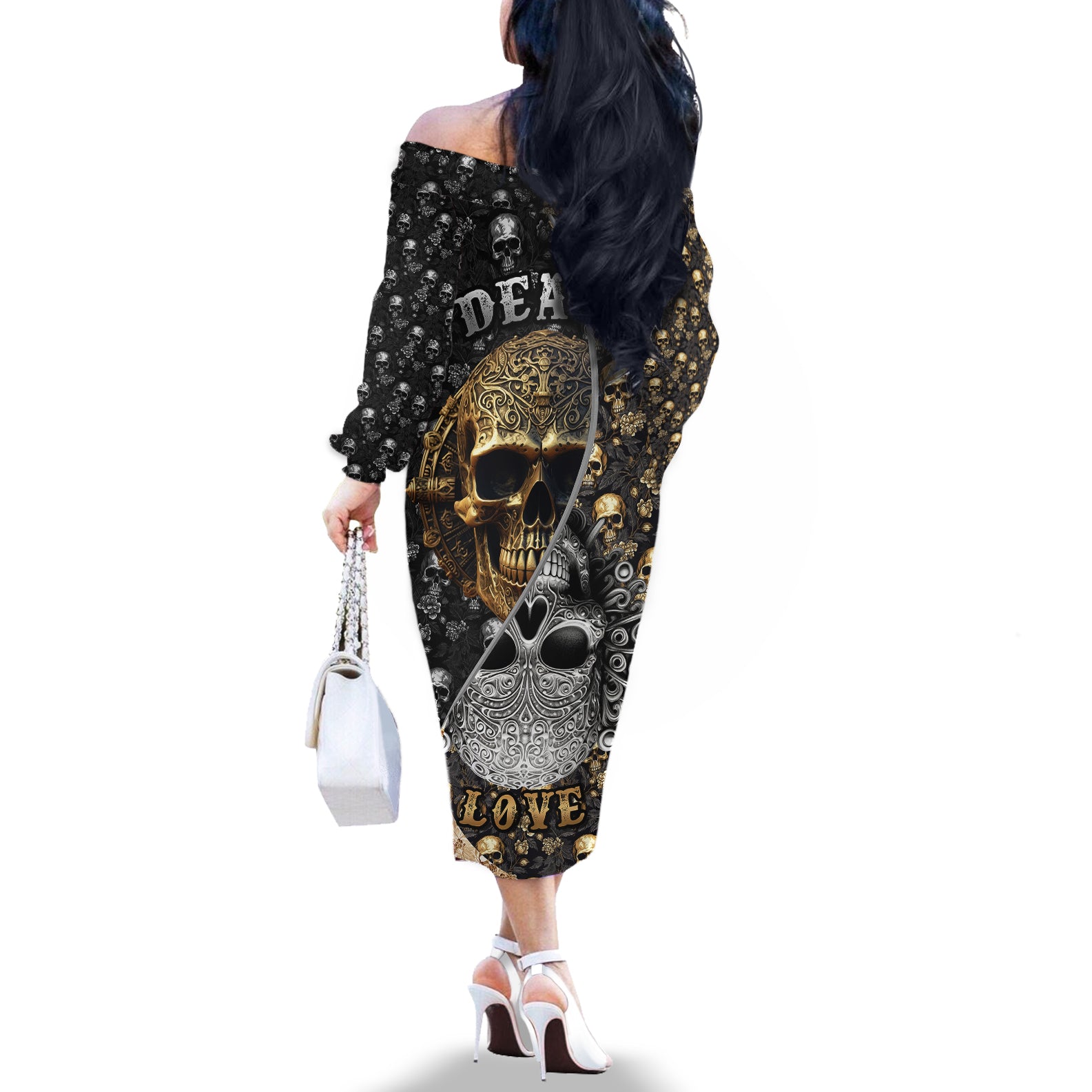 skull-pattern-off-the-shoulder-long-sleeve-dress-love-and-death