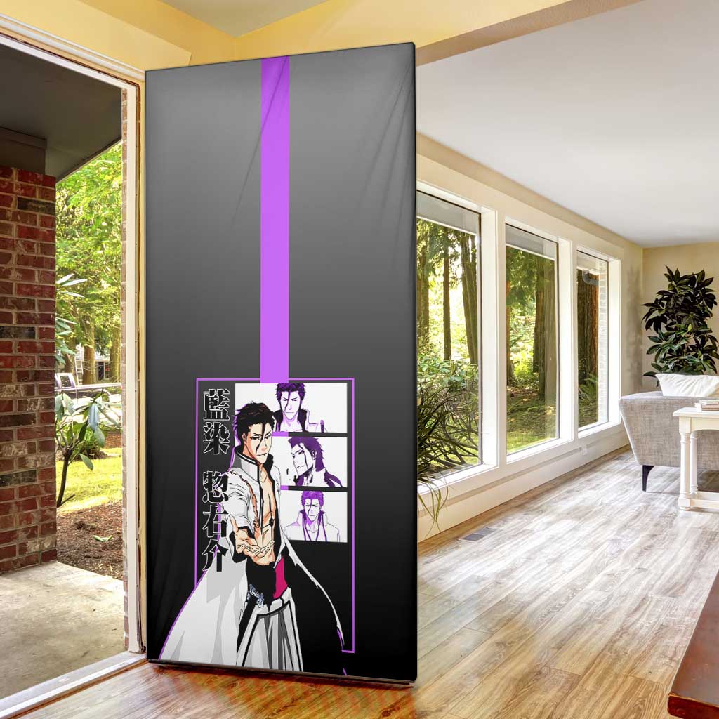 Sosuke Aizen Bleach Door Cover with Cunning Pose and Strategic Design - The Mazicc