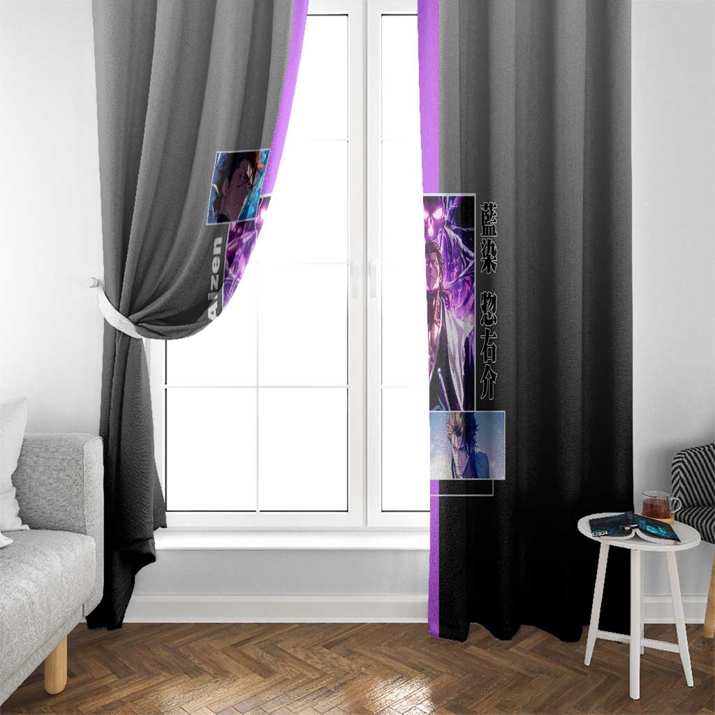 Sosuke Aizen Bleach Window Curtain with Cunning Pose and Strategic Design - The Mazicc