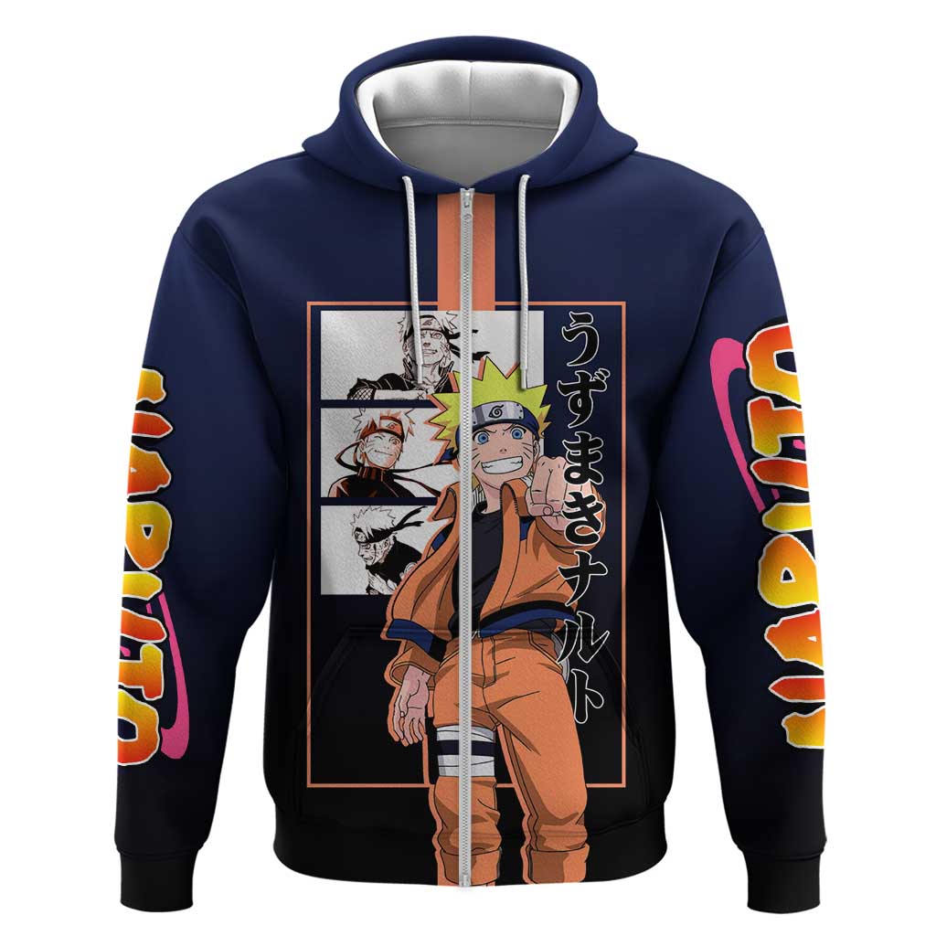 Naruto Uzumaki Naruto Hoodie with Rasengan and Energetic Ninja Pose Design - The Mazicc