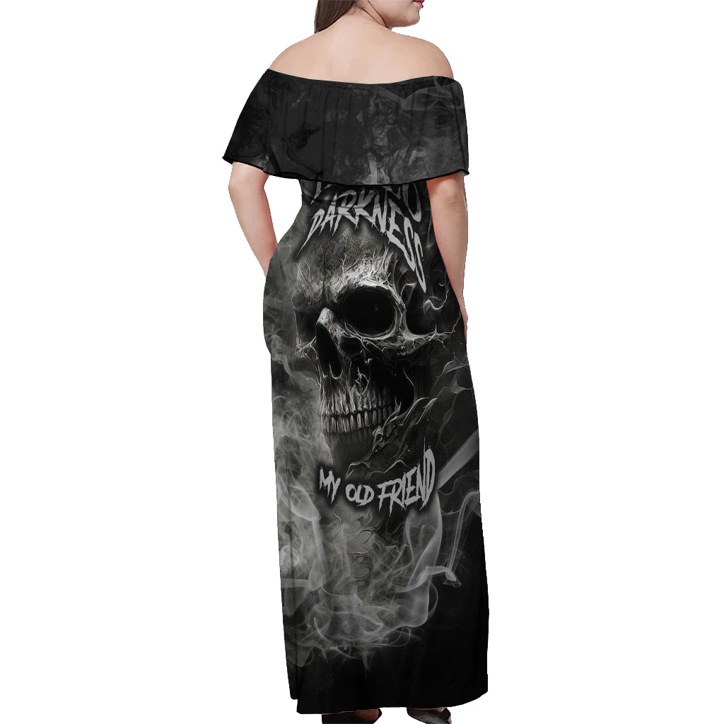 hello-darkness-my-old-friend-skull-off-shoulder-maxi-dress