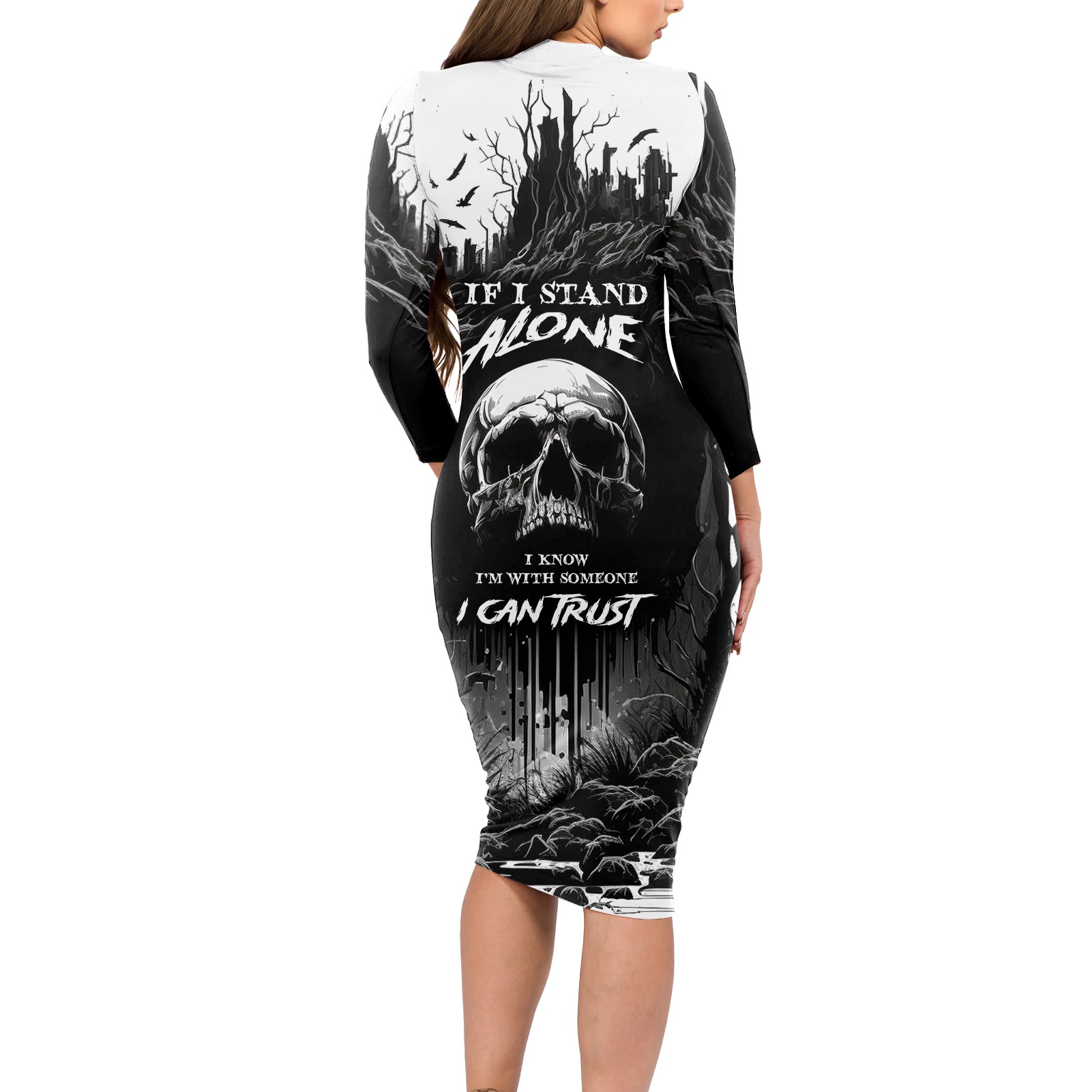 if-i-stand-alone-i-know-im-with-someone-i-can-trust-skull-long-sleeve-bodycon-dress