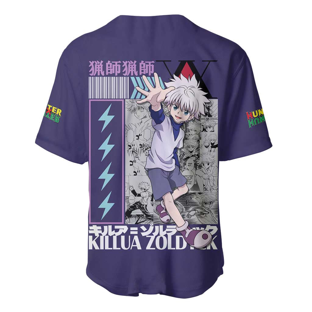Killua Zoldyck V2 Hunter x Hunter Baseball Jersey Anime Style