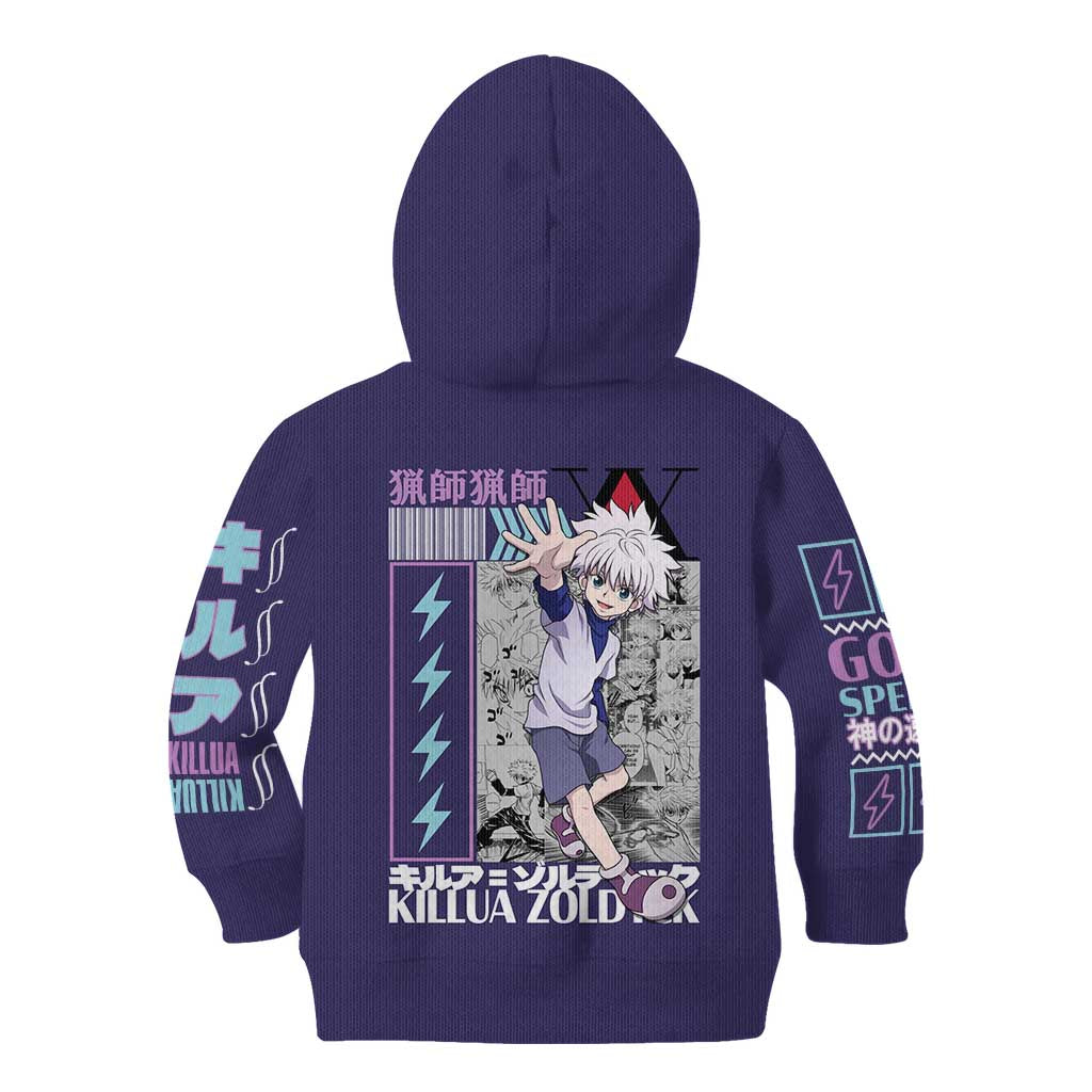 Killua Zoldyck V2 Hunter x Hunter Kid Hoodie Anime Style