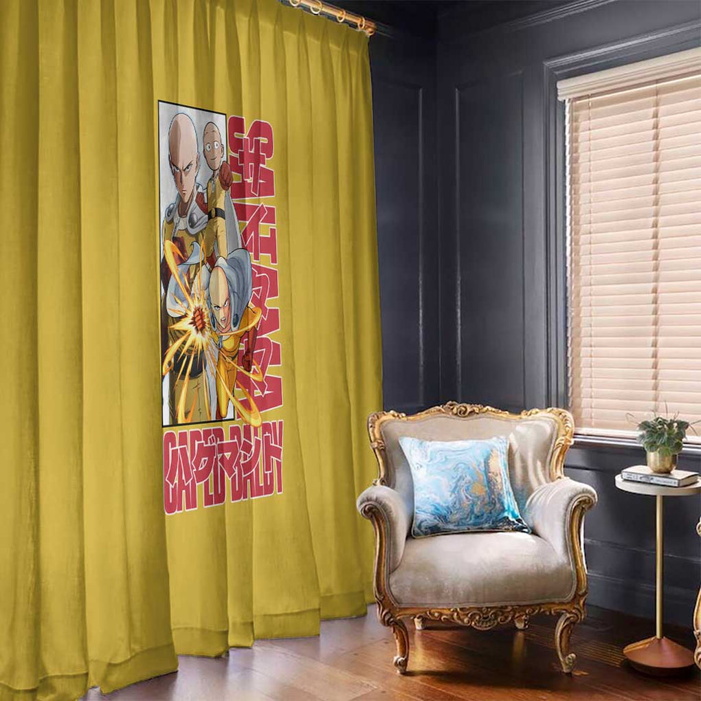 Saitama -  One Punch Man Window Curtain Anime Japan Style