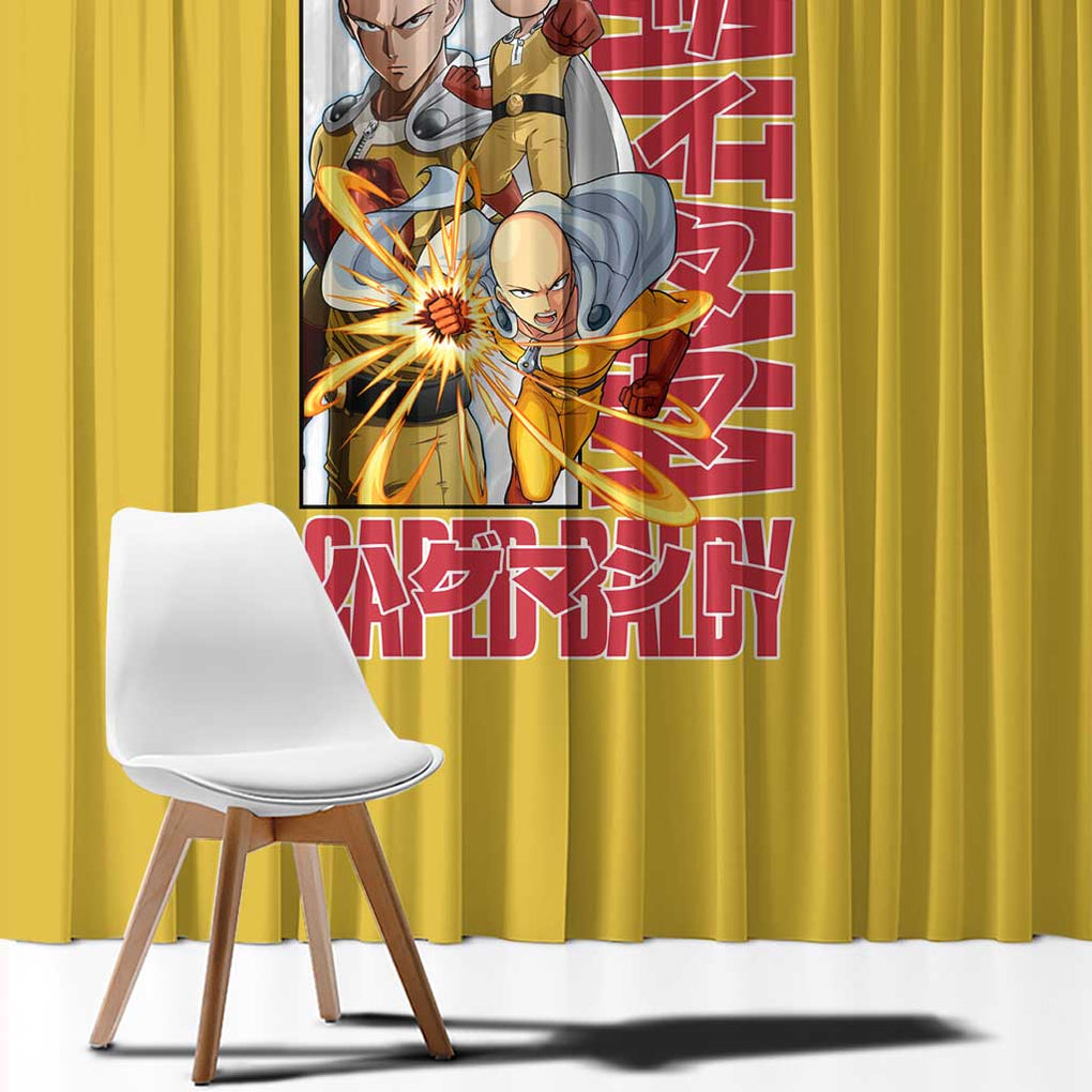 Saitama -  One Punch Man Window Curtain Anime Japan Style