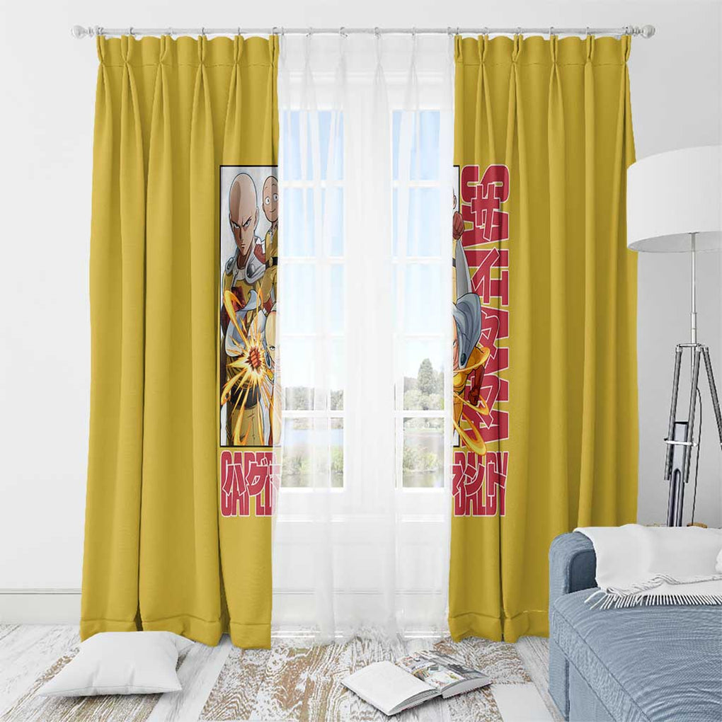 Saitama -  One Punch Man Window Curtain Anime Japan Style