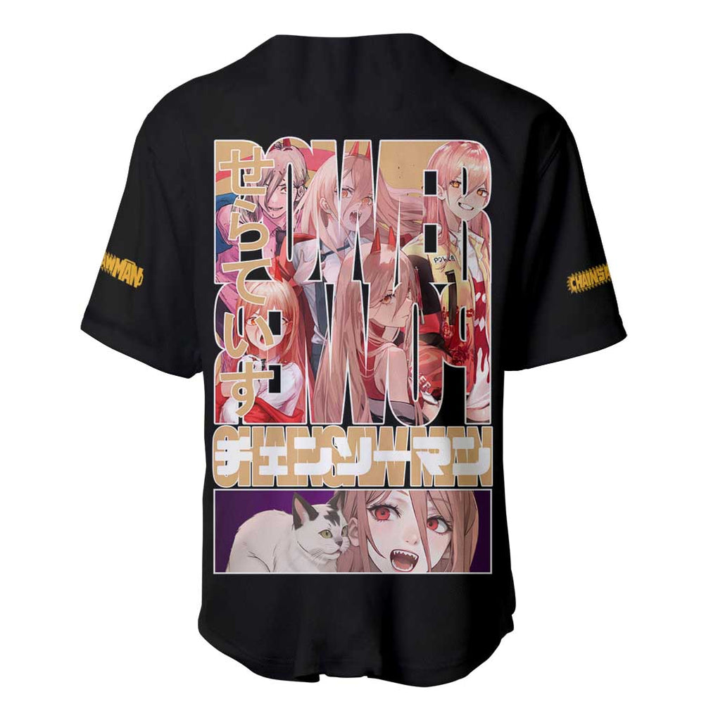 Power - Chainsaw Man Baseball Jersey Anime Japan Style