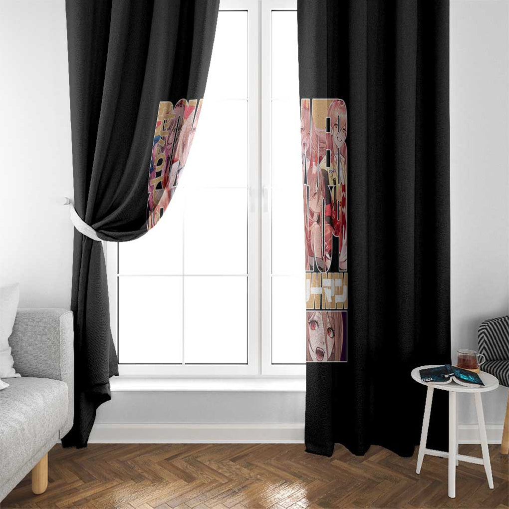 Power - Chainsaw Man Window Curtain Anime Japan Style