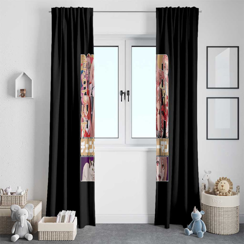 Power - Chainsaw Man Window Curtain Anime Japan Style