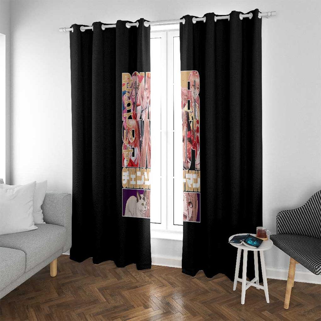 Power - Chainsaw Man Window Curtain Anime Japan Style