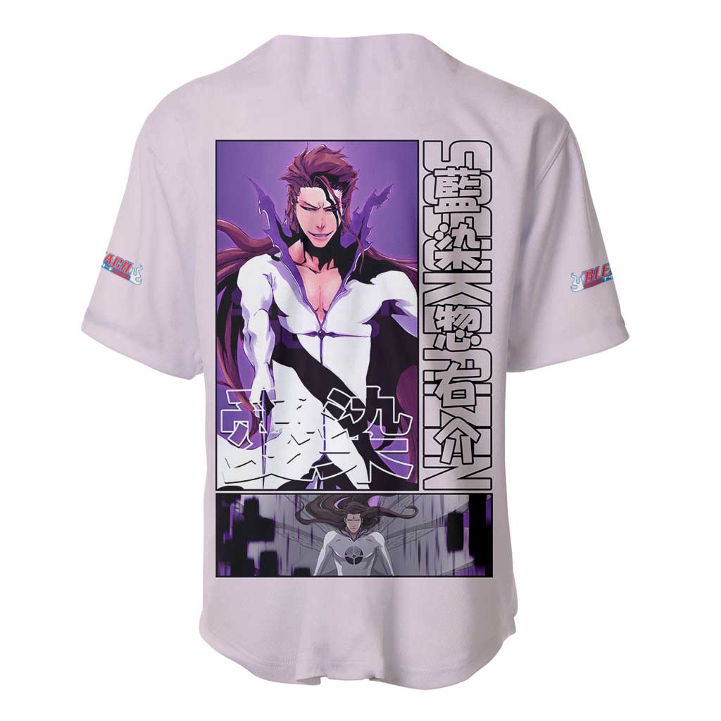 Sosuke Aizen Bleach Baseball Jersey Anime Style