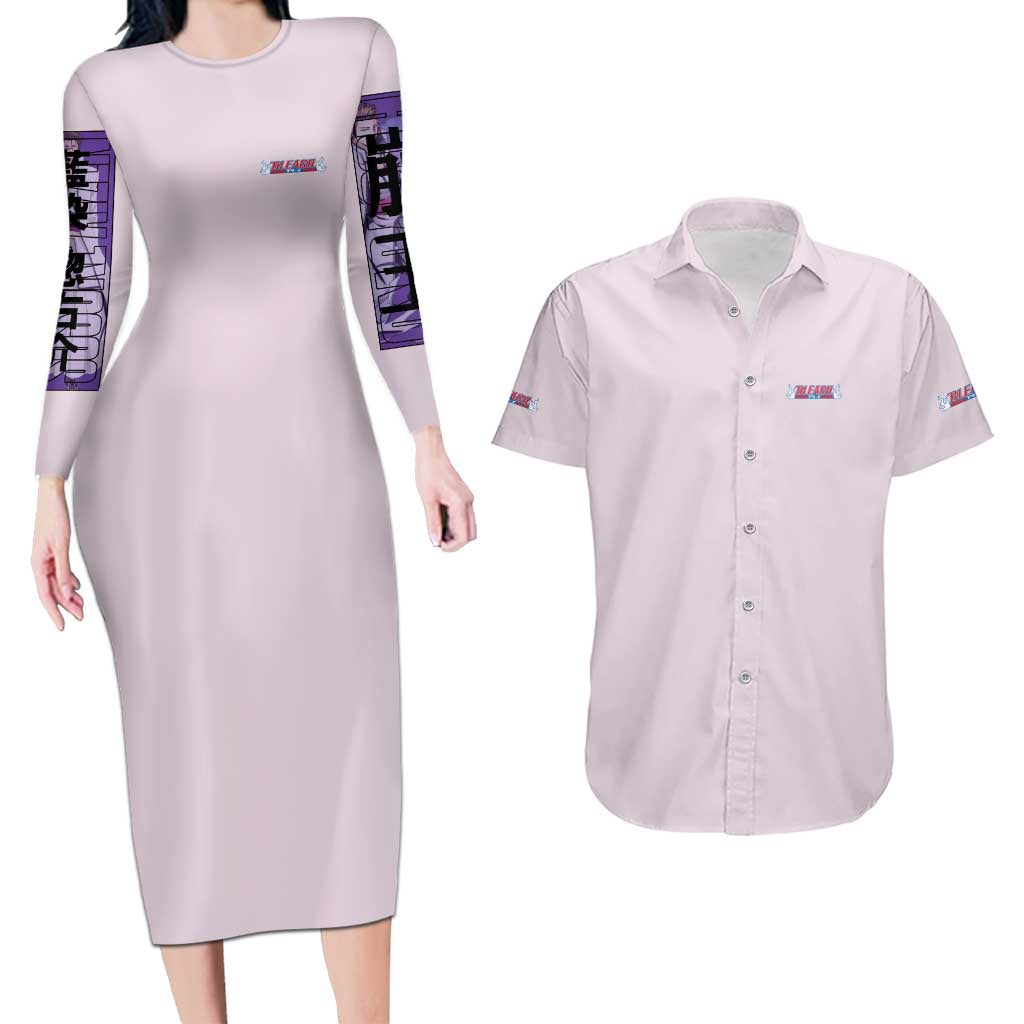 Sosuke Aizen Bleach Couples Matching Long Sleeve Bodycon Dress and Hawaiian Shirt Anime Style